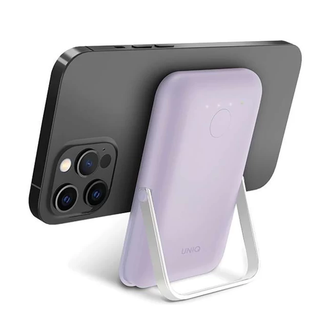 Портативний зарядний пристрій UNIQ Hoveo Fast Charger Wireless USB-C 20W 5000mAh Lilac Lavender (UNIQ-HOVEO-LAVENDER)