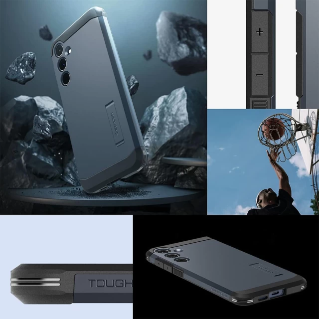 Чехол Spigen Tough Armor для Samsung Galaxy A55 5G (A556) Metal Slate (ACS07531)