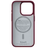 Чехол Elements Njord Suede Case для iPhone 15 Pro Crimson Red with MagSafe (NA53SU11)