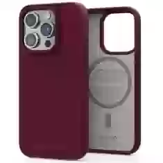 Чохол Elements Njord Suede Case для iPhone 15 Pro Crimson Red with MagSafe (NA53SU11)