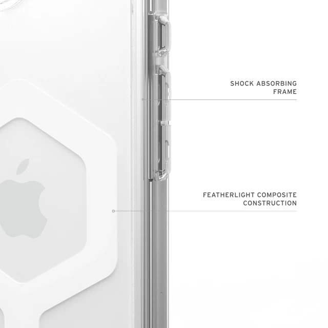 Чохол UAG Plyo для iPhone 16e Ice White with MagSafe (114501114341)