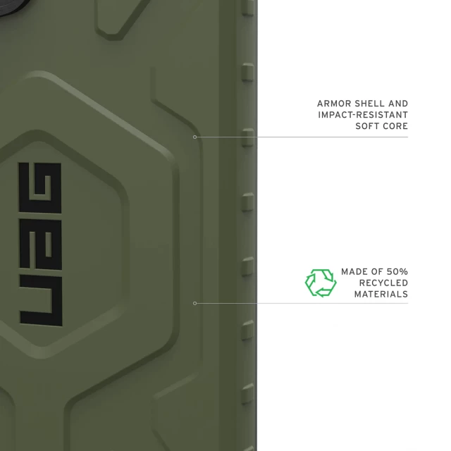 Чехол UAG Pathfinder для Samsung Galaxy S25 Ultra (S938) Olive Drab with MagSafe (214476117272)