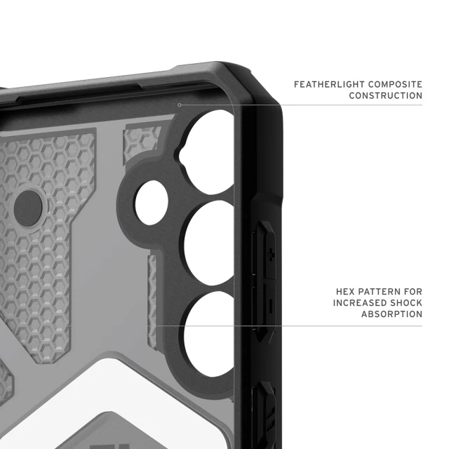 Чохол UAG Pathfinder Clear для Samsung Galaxy S25 Plus (S936) Ash with MagSafe (214484113131)