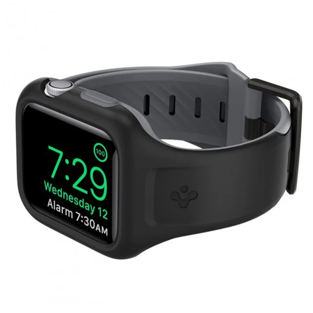 Чохол і ремінець Spigen для Apple Watch 38 mm 2 in 1 Liquid Air Pro (AMP02020)