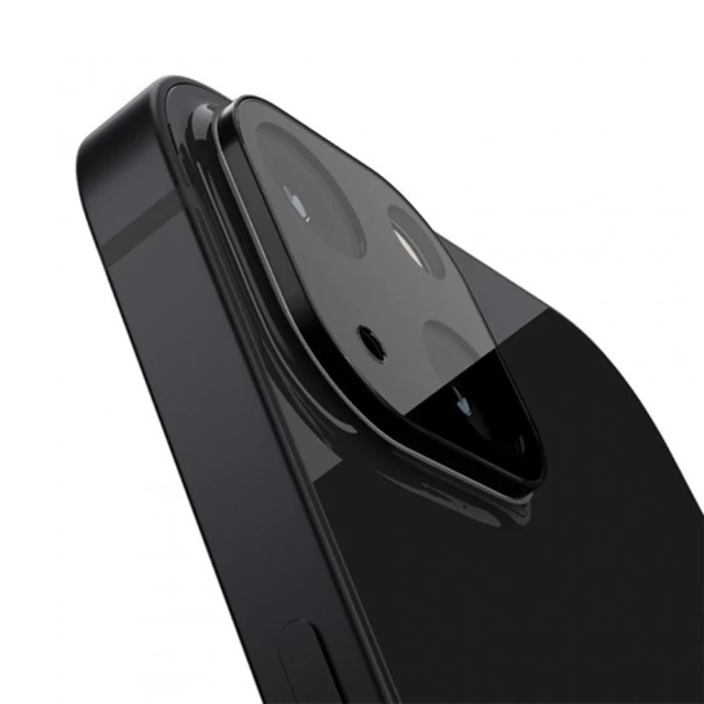 Защитное стекло Spigen для камеры iPhone 13 mini Optik Lens (2 pack) Black (AGL03395)