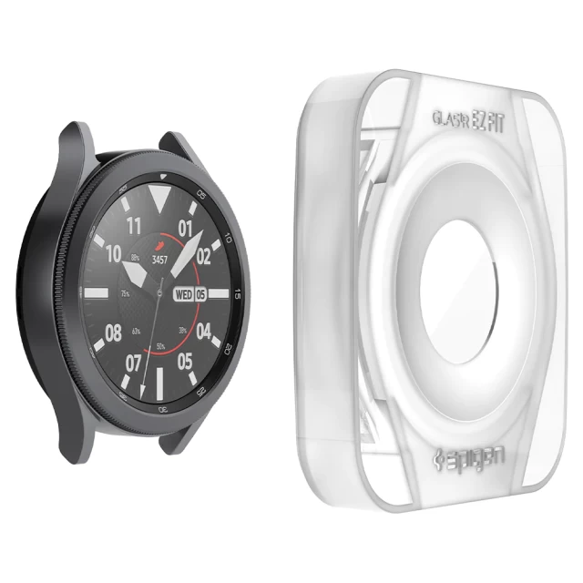 Защитное стекло Spigen для Galaxy Watch Classic 46 mm EZ FiT GLAS.tR (2 pack) (AGL03430)