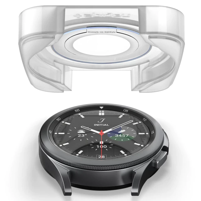 Захисне скло Spigen для Galaxy Watch Classic 46 mm EZ FiT GLAS.tR (2 pack) (AGL03430)