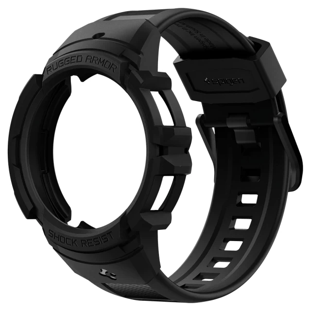 Чохол і ремінець Spigen для Galaxy Watch 40 mm Rugged Armor Pro 2 in 1 Charcoal Gray (ACS03165)