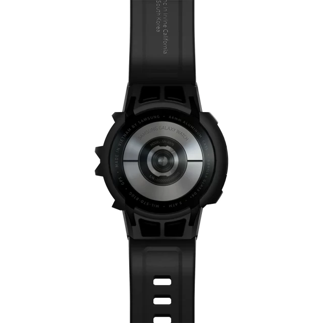 Чехол и ремешок Spigen для Galaxy Watch 44 mm Rugged Armor Pro 2 in 1 Charcoal Gray (ACS03164)