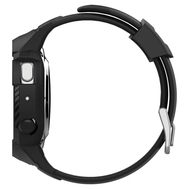 Чехол и ремешок Spigen для Galaxy Watch Active 44 mm Rugged Armor Pro 2 in 1 Black (ACS02066)