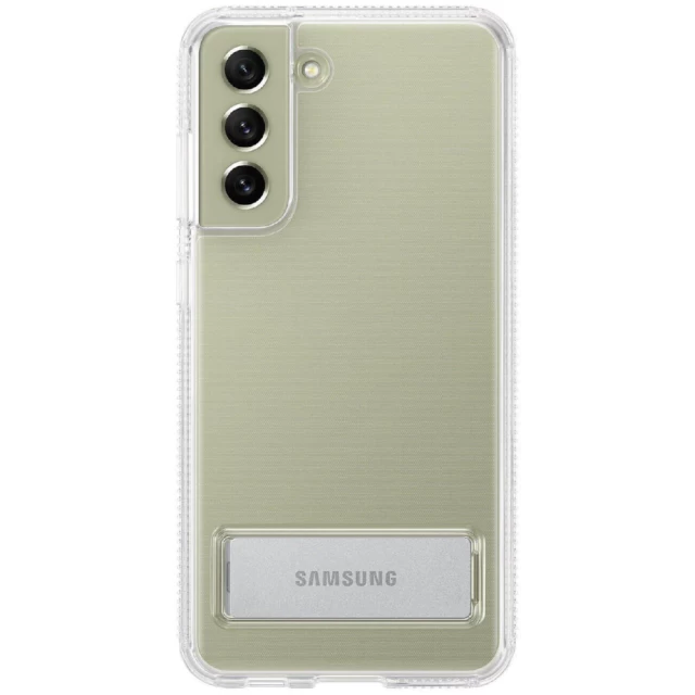Чехол Samsung Clear Standing Cover для Samsung Galaxy S21 FE (G990) Transparent (EF-JG990CTEGRU)