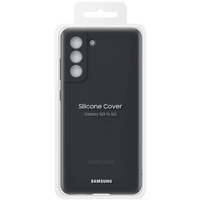 Чехол Samsung Silicone Cover для Samsung Galaxy S21 FE (G990) Dark Gray (EF-PG990TBEGRU)