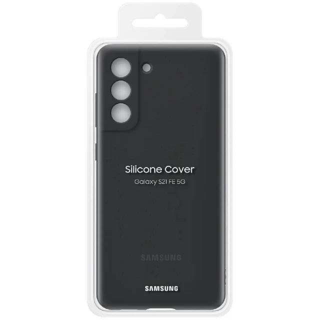 Чохол Samsung Silicone Cover для Samsung Galaxy S21 FE (G990) Dark Gray (EF-PG990TBEGRU)