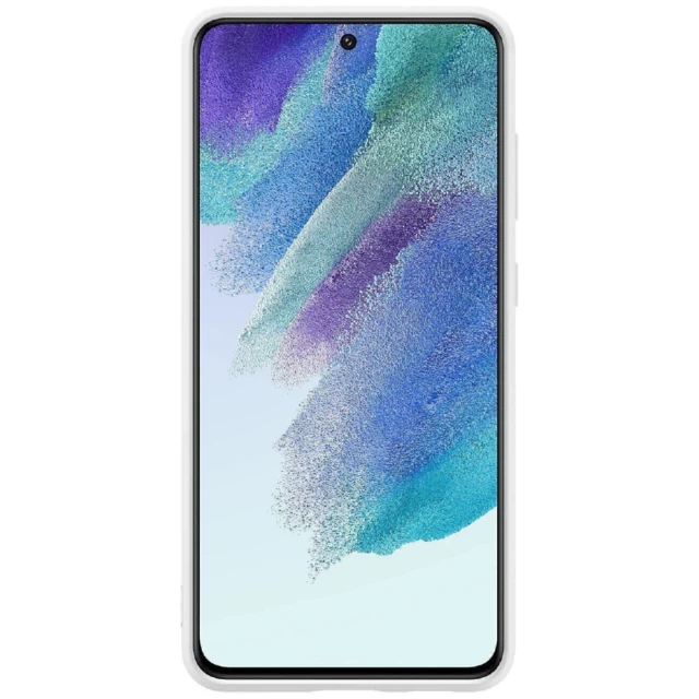 Чохол Samsung Silicone Cover для Samsung Galaxy S21 FE (G990) White (EF-PG990TWEGRU)