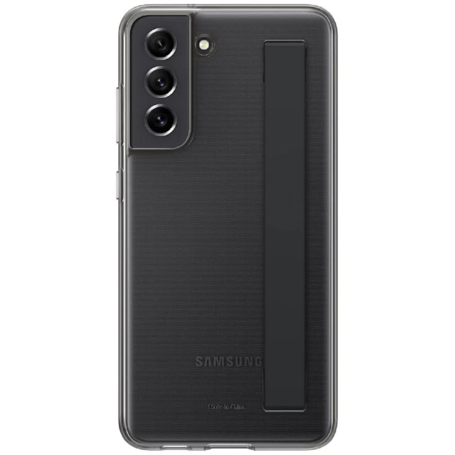 Чохол Samsung Clear Strap Cover для Samsung Galaxy S21 FE (G990) Dark Gray (EF-XG990CBEGRU)