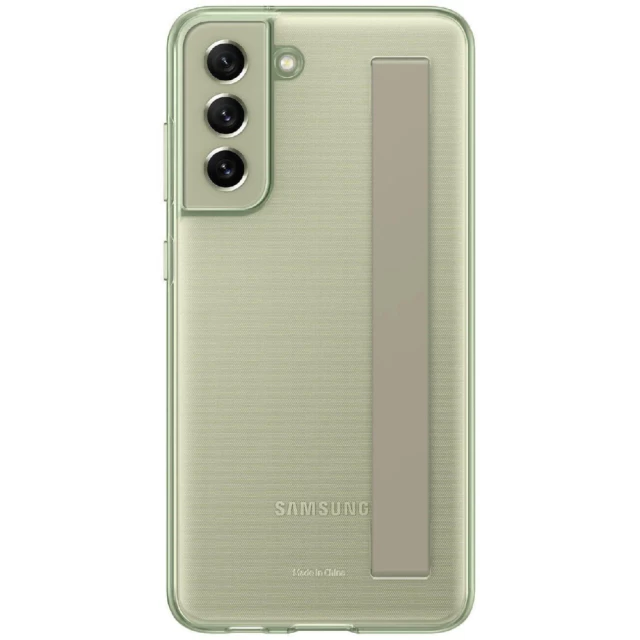 Чехол Samsung Clear Strap Cover для Samsung Galaxy S21 FE (G990) Olive Green (EF-XG990CMEGRU)