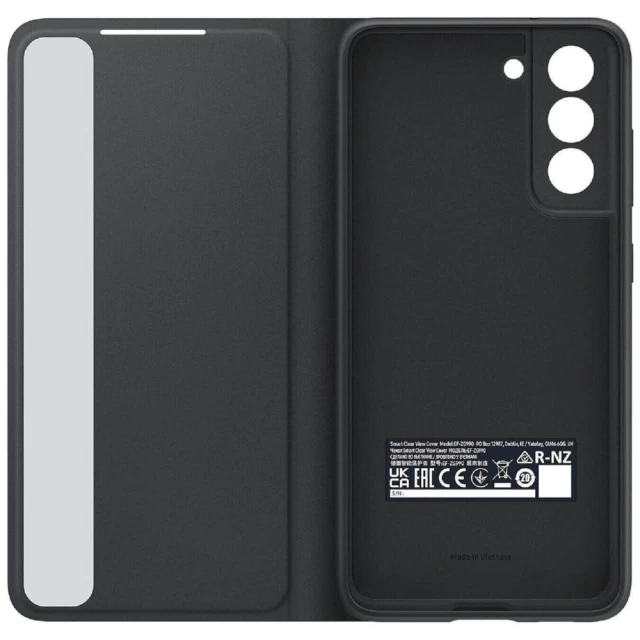 Чохол Samsung Clear View Cover для Samsung Galaxy S21 FE (G990) Dark Gray (EF-ZG990CBEGRU)