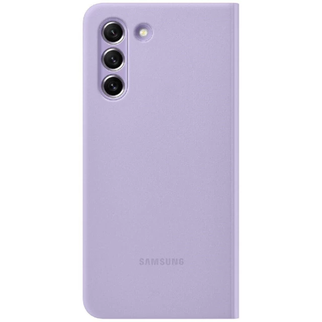 Чохол Samsung Clear View Cover для Samsung Galaxy S21 FE (G990) Lavender (EF-ZG990CVEGRU)