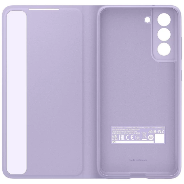 Чохол Samsung Clear View Cover для Samsung Galaxy S21 FE (G990) Lavender (EF-ZG990CVEGRU)