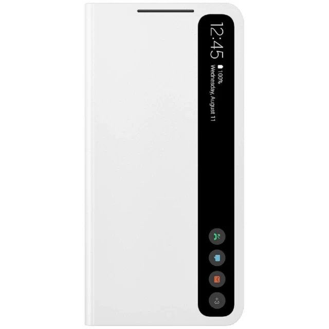Чохол Samsung Clear View Cover для Samsung Galaxy S21 FE (G990) White (EF-ZG990CWEGRU)