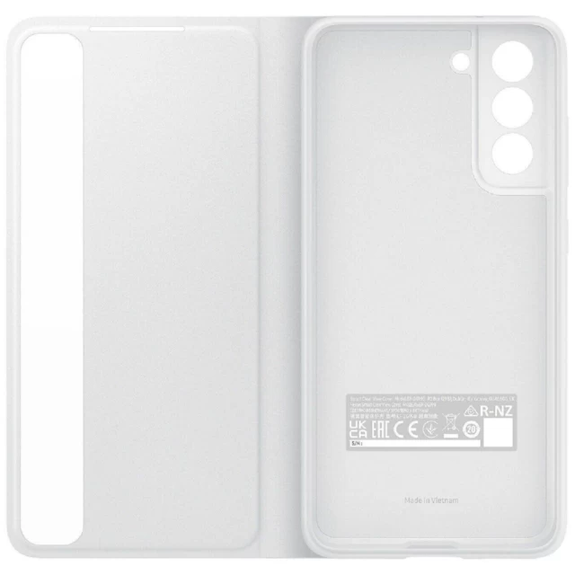 Чехол Samsung Clear View Cover для Samsung Galaxy S21 FE (G990) White (EF-ZG990CWEGRU)