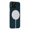 Чехол Pitaka MagEZ Case 2 Twill для iPhone 13 Pro Max Black Blue with MagSafe (KI1308PM)