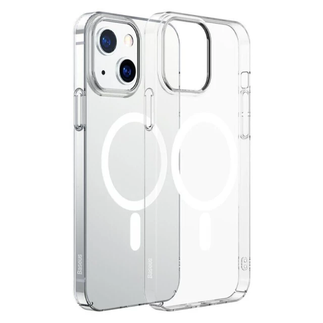 Чехол силиконовый Baseus Crystal Magnetic для iPhone 13 Transparent (ARJT010002)