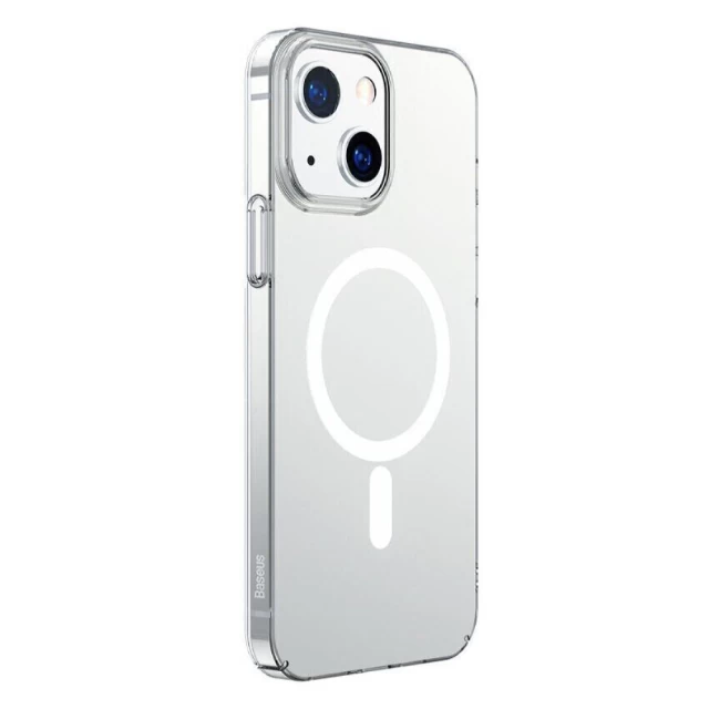 Чохол силіконовий Baseus Crystal Magnetic для iPhone 13 Transparent (ARJT010002)
