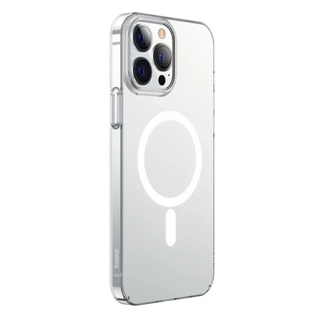 Чехол силиконовый Baseus Crystal Magnetic для iPhone 13 Pro Max Transparent (ARJT010202)