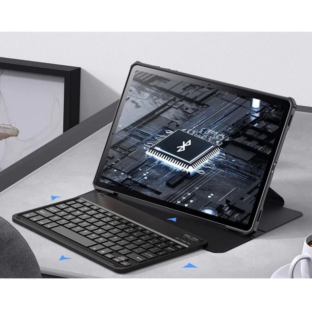 Чохол із клавіатурою Infiland Keyboard Stand для Samsung Galaxy Tab S7 Plus | S8 Plus | S7 FE 12.4 Black (9490713929834)