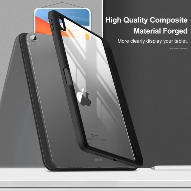 Чехол Infiland Crystal Case для iPad Air 4 2020 | Air 5 2022 Black (6216990208782)