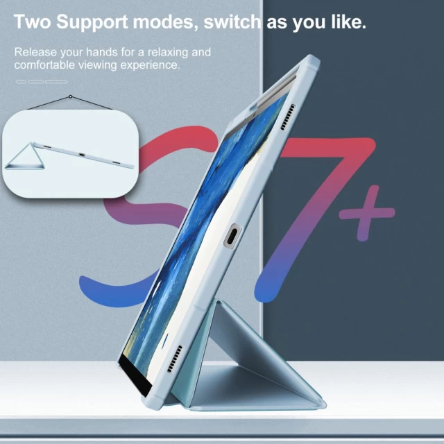 Чохол Infiland Crystal Case для Samsung Galaxy Tab S7 FE 5G 12.4 (T730/T736B) Blue (9589046917486)