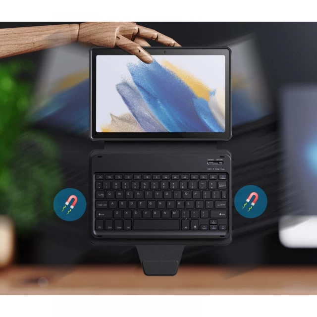 Чохол Infiland Keyboard Stand для Samsung Galaxy Tab A8 10.5 (X200/X205) Black (9589046920097)