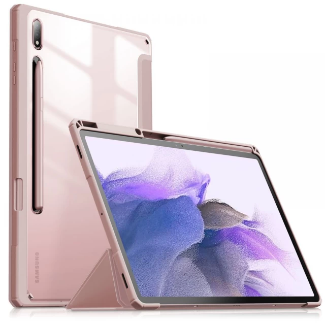Чехол Infiland Crystal Case для Samsung Galaxy Tab S7 FE 5G 12.4 (T730/T736B) Pink (9589046917462)