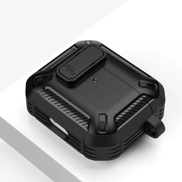 Чохол для навушників Tech-Protect X-Carbo для AirPods 3 Black (9490713933916)