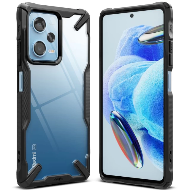 Чохол Ringke Fusion X для Xiaomi Redmi Note 12 Pro 5G | Poco X5 Pro 5G Black (8809919304788)