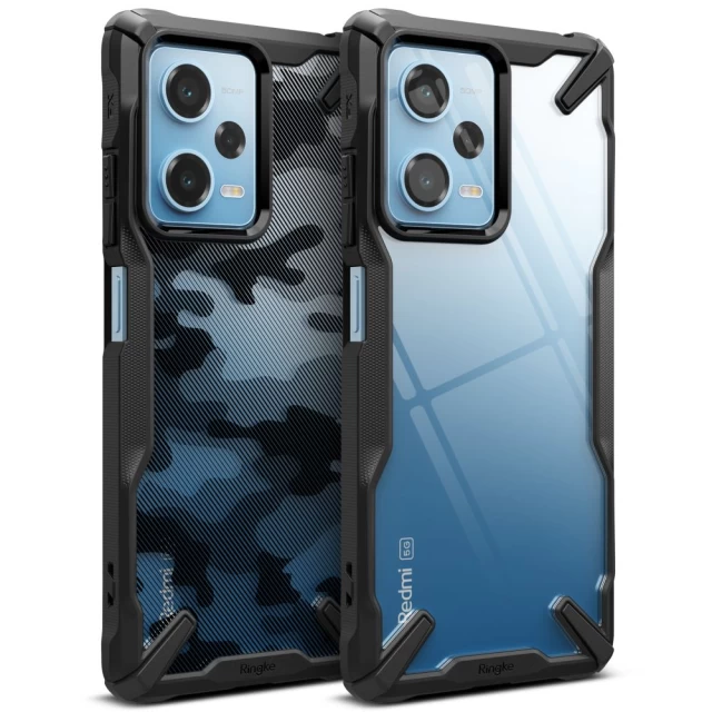 Чохол Ringke Fusion X для Xiaomi Redmi Note 12 Pro 5G | Poco X5 Pro 5G Camo Black (8809919304818)