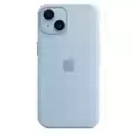 Чехол Silicone Case для iPhone 14 Sky with MagSafe (iS) 