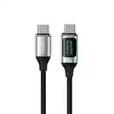 Кабель Usams US-SJ546 U78 LED FC USB-C to USB-C 100W 1.2m White (SJ546USB02)