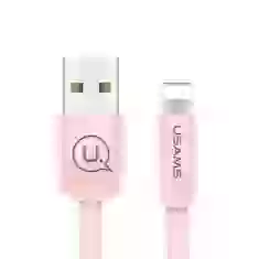 Кабель Usams US-SJ199 U2 USB-A to Lightning 1.2m Pink (SJ199IP05)