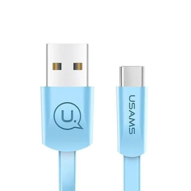 Кабель Usams US-SJ200 U2 USB-A to USB-C 1.2m Blue (SJ200TC04)