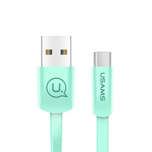 Кабель Usams US-SJ200 U2 USB-A to USB-C 1.2m Green (SJ200TC03)