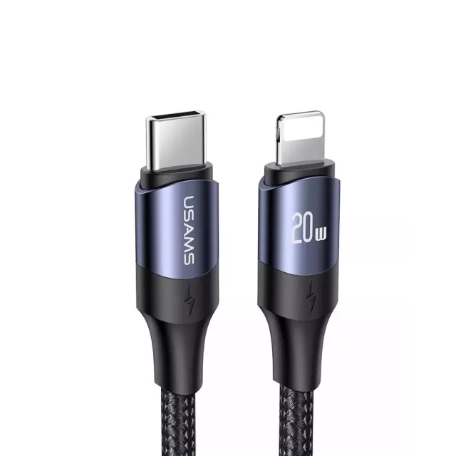 Кабель Usams US-SJ523 U71 PD | FC USB-C to Lightning 20W 3m Black (SJ523USB01)