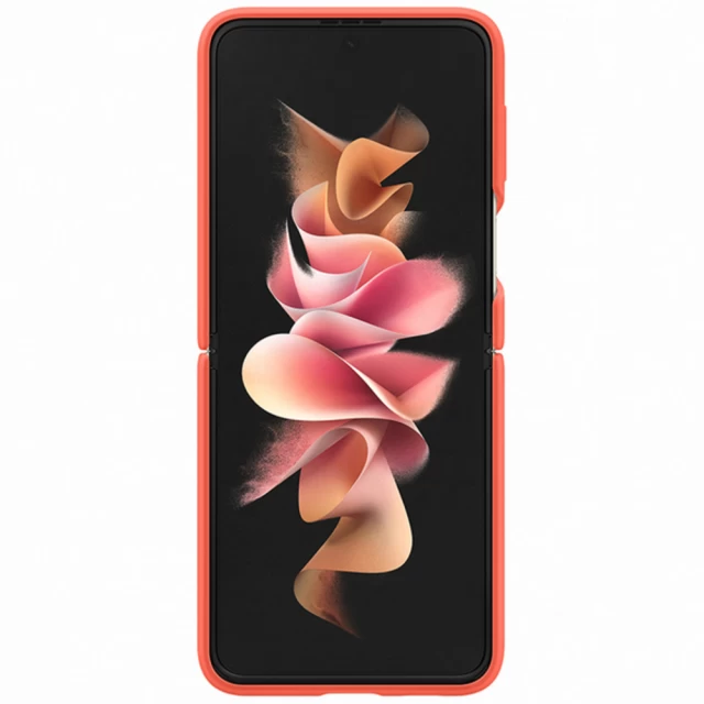 Чехол Samsung Silicone Cover with Ring для Samsung Galaxy Flip3 (F711) Coral (EF-PF711TPEGWW)