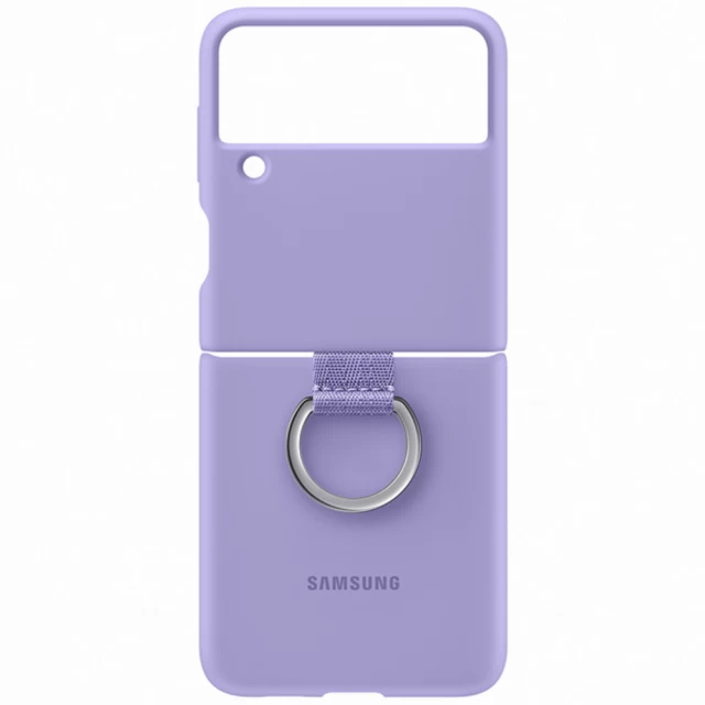 Чохол Samsung Silicone Cover with Ring для Samsung Galaxy Flip3 (F711) Lavender (EF-PF711TVEGWW)