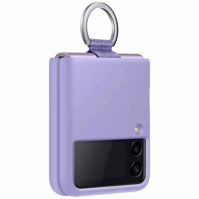 Чохол Samsung Silicone Cover with Ring для Samsung Galaxy Flip3 (F711) Lavender (EF-PF711TVEGWW)