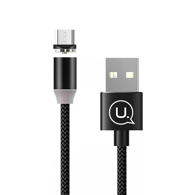 Кабель Usams US-SJ294 U-Sure Magnetic USB-A to Micro-USB 2.1A 1m Black (SJ294USB01)