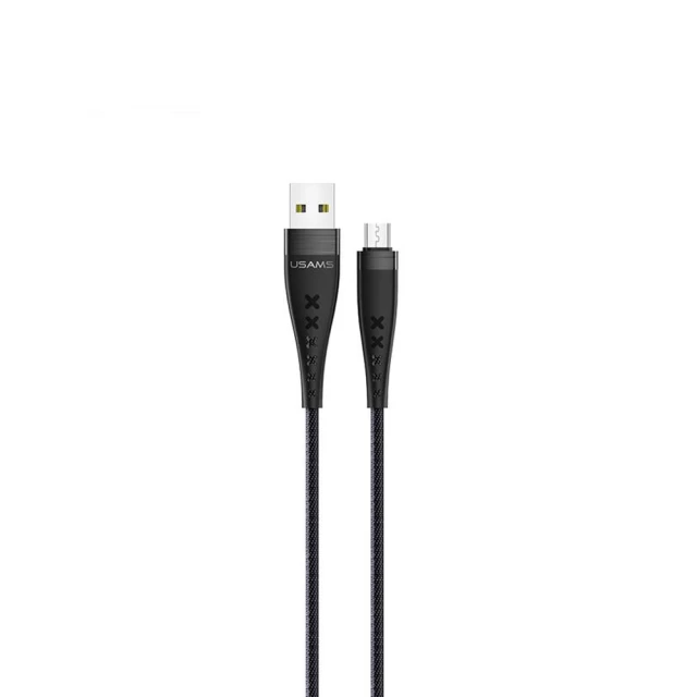 Кабель Usams US-SJ251 U11 USB-A to Micro-USB 2A 1.2m Black (SJ251USB01)