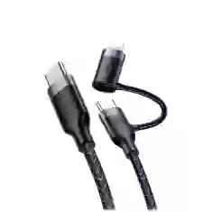 Кабель Usams US-SJ403 U31 PD/FC 2-in-1 USB-C to USB-C | Lightning 60W 1.2m Black (SJ403USB01)