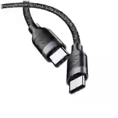 Кабель Usams US-SJ400 U31 PD/FC USB-C to USB-C 100W 5A 1.2m Black (SJ400USB01)